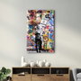 Wallity VFT-3028 Pintura Decorativa de Vidrio Templado Multicolor 70 x 110 cm